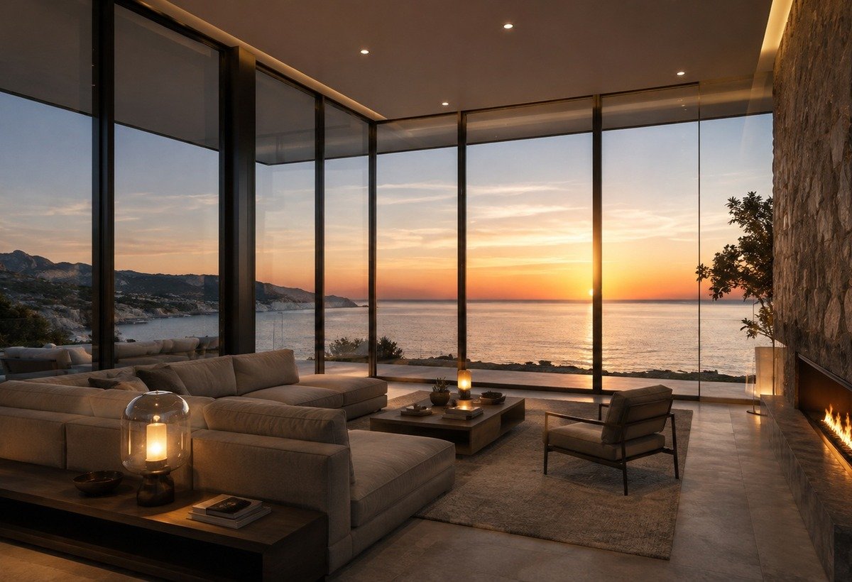 Architectural glass and interior integration concept